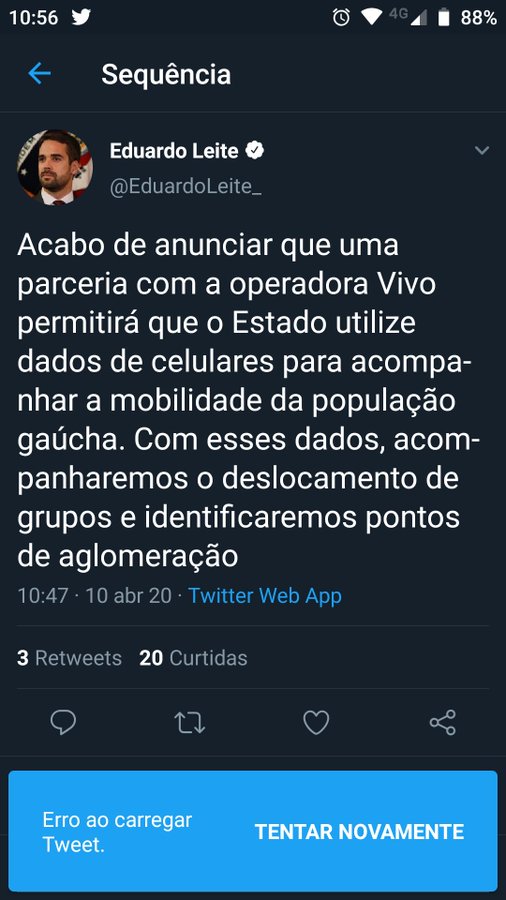 Eduardo Leite anuncia rastreamento de celulares da população gaúcha