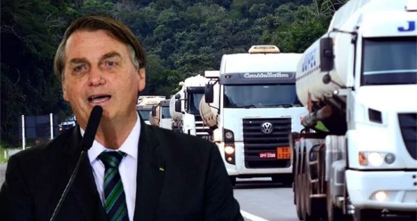 Bolsonaro está próximo de diminuir imposto do diesel, um motivo de "festa" para os caminhoneiros