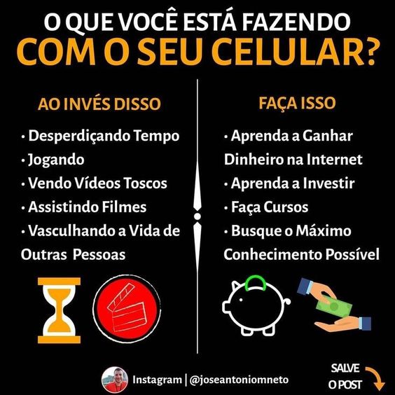 O QUE VOCÊ ESTÁ FAZENDO COM SEU CELULAR?